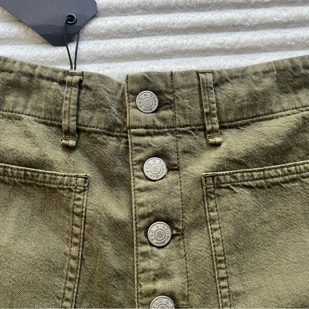 Rag & Bone Green Military Shorts - Picture 6 of 11
